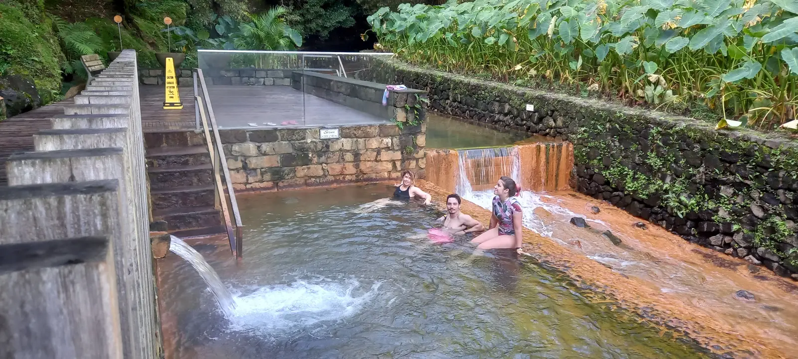 Hot springs in the Azores