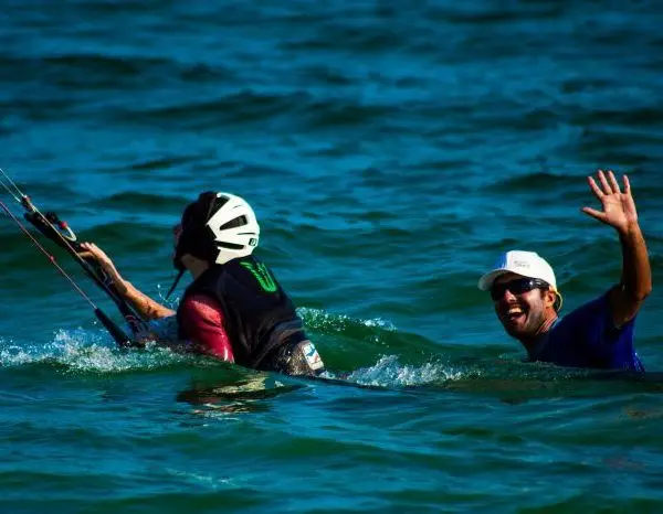 Kitesurf student in Tavira, Algarve