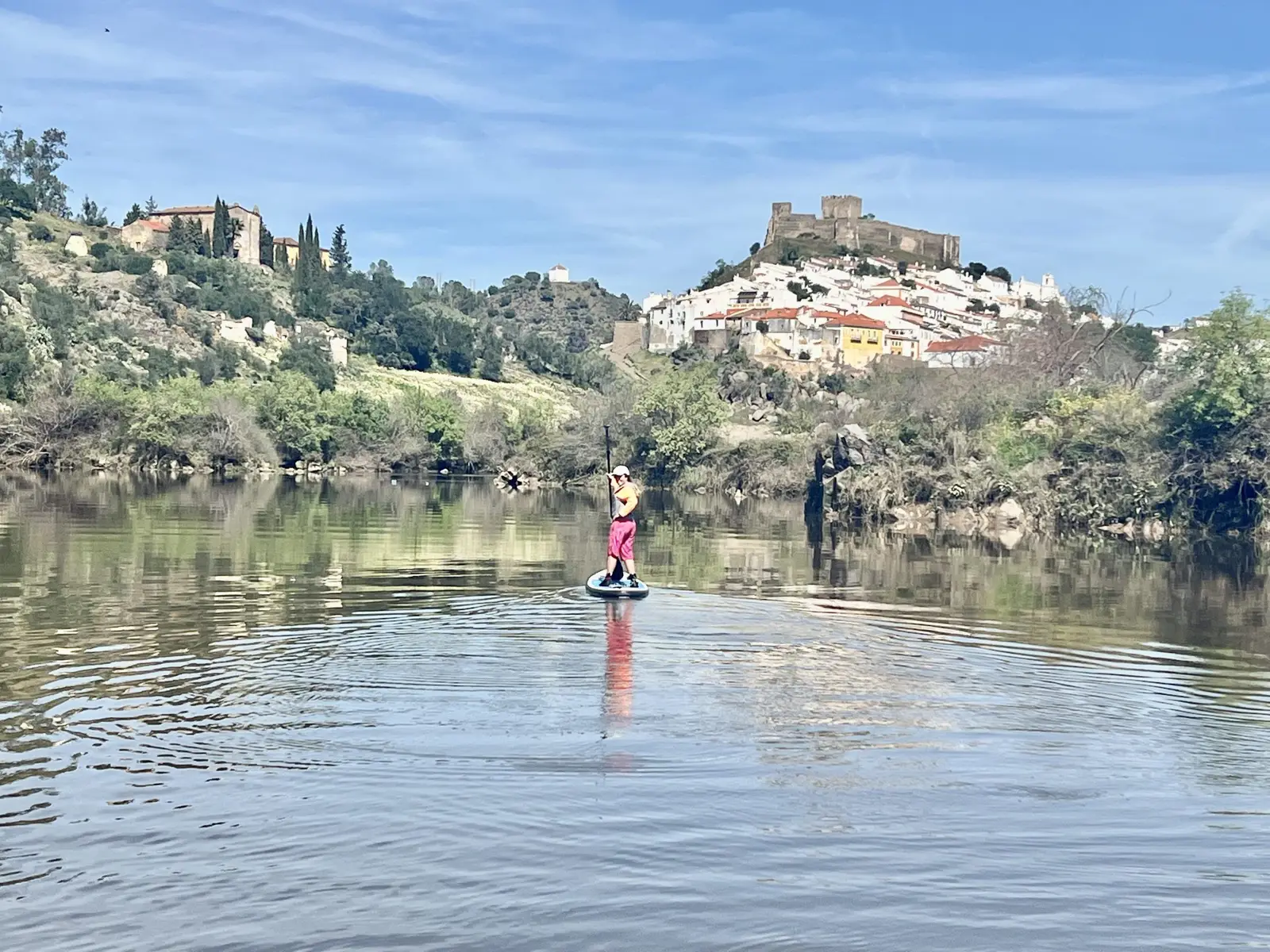 Mértola seen from the Guadiana river