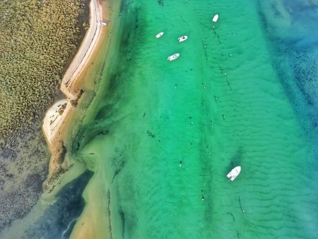 Paddleboarding in the Ria Formosa, Tavira