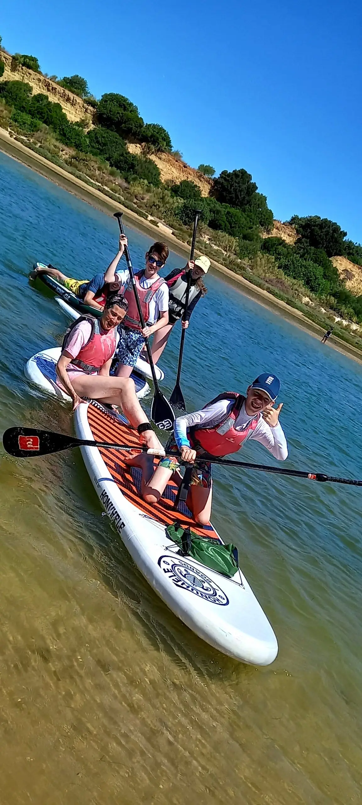 Paddleboarding in the Ria Formosa at Cabanas de Tavira